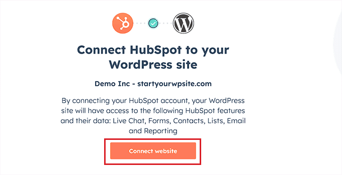 وب سایت را به HubSpot متصل کنید