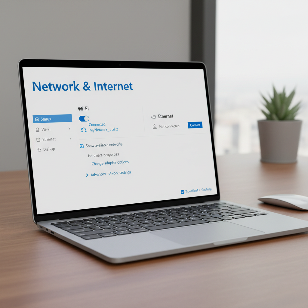 تنظیمات شبکه ویندوز برای اتصال LAN